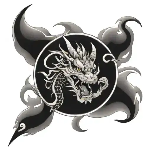 Japanese Yakuza Style Dragon