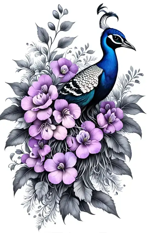 Peacock Lilac Flowers