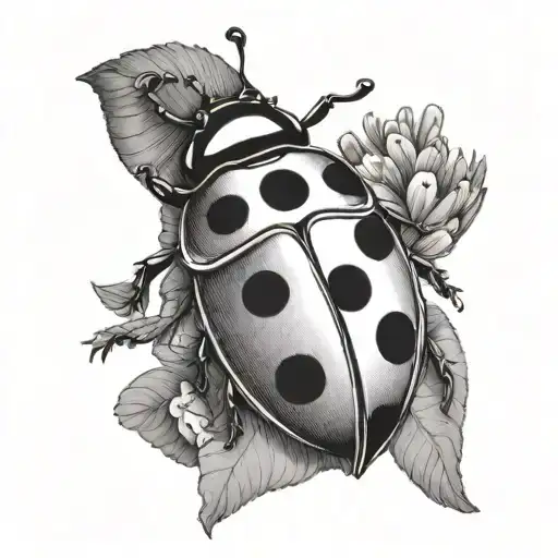 Ladybug Sitting On Top