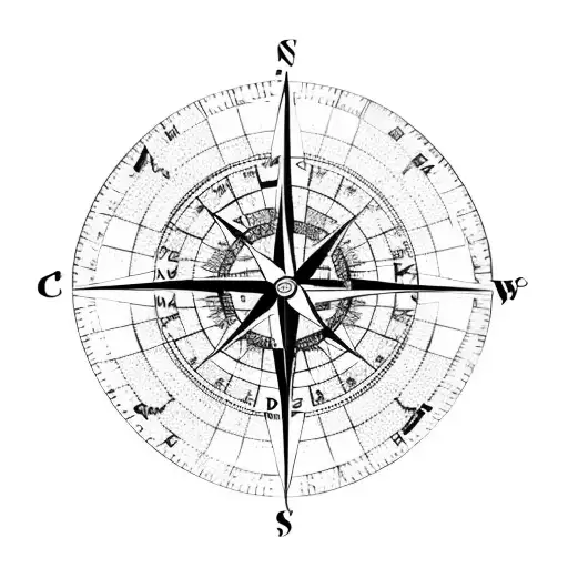 A Compass With A Map Of Rio De Janeiro