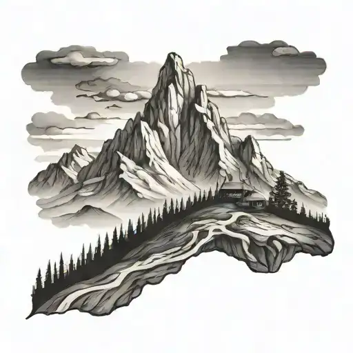 Man Mountain Landscape