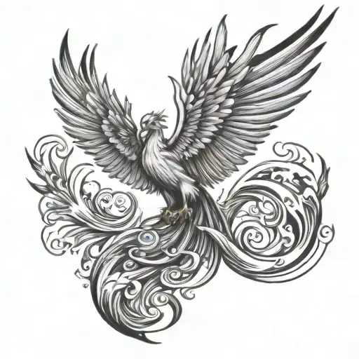 Phoenix Rising From The Ashes