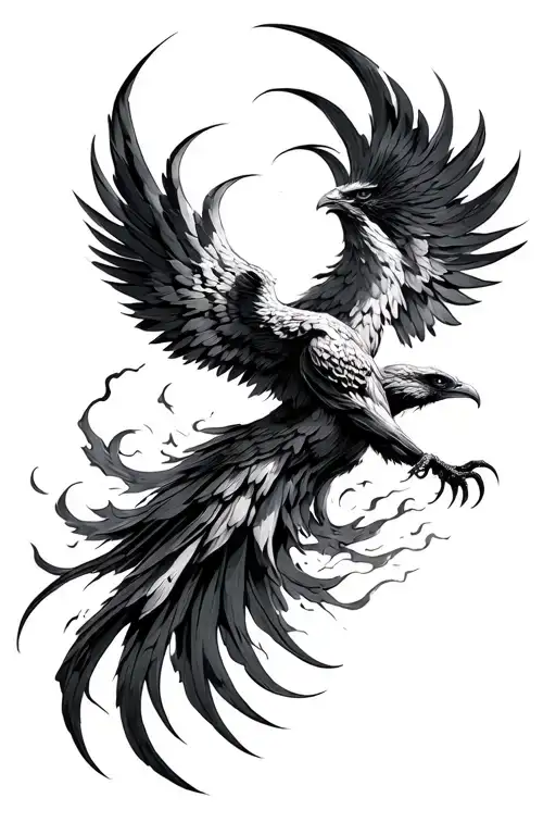 Phoenix Rising From The Ashes