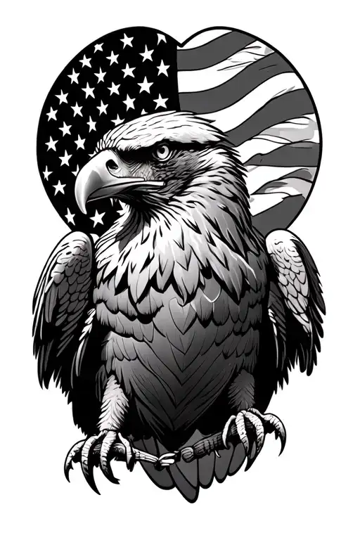 Eagle And American Flag Morphing
