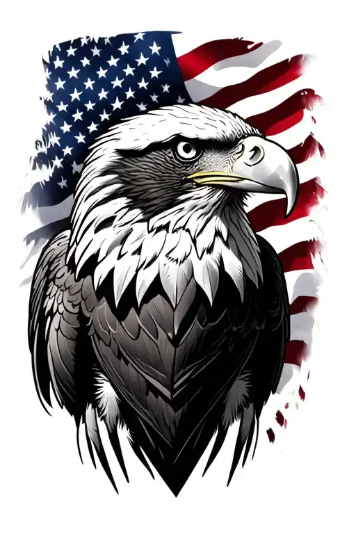 Eagle And American Flag Morphing