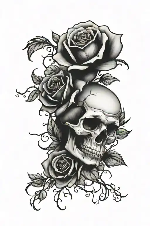 Rose And Skull