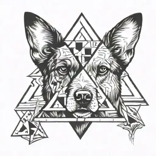 Triangle And Dog