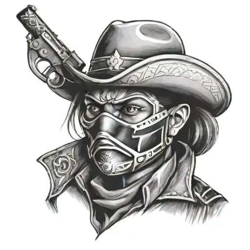 Bandit Themed Portrait