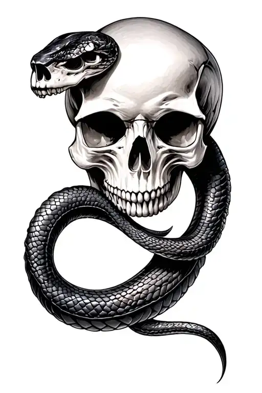 Skull And Snake