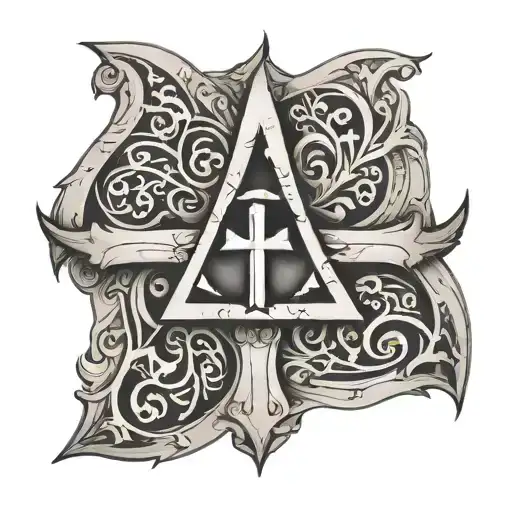 Triqueta Symbol With Cross