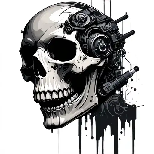 Cyberpunk Skull