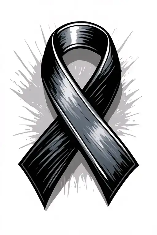 Black Cancer Ribbon With Jacqi