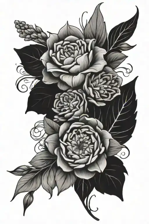 July December Birth Flower Bouquet