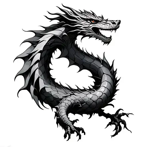 Cherry Tree With Dragon Wrapped