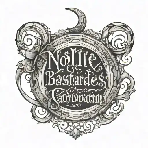 Circle Of Text 'Nolite Te Bastardes Carborundorum