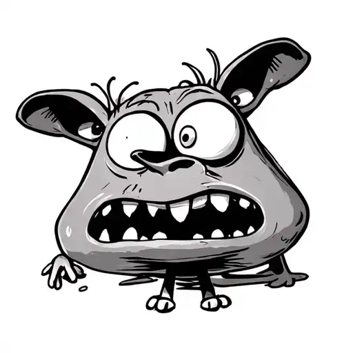 Courage The Cowardly Dog With Drugs In Courage The Cowardly Dog Art Style