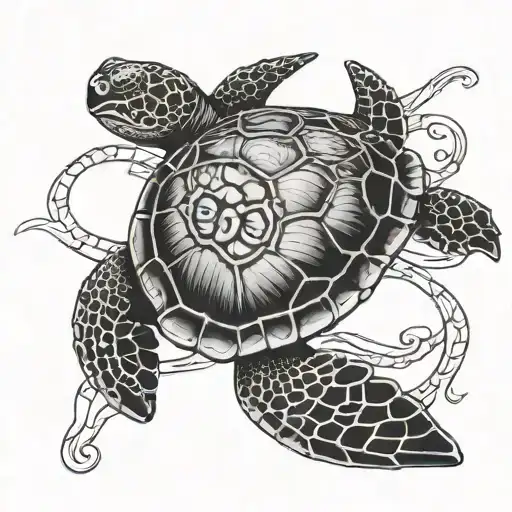 Tribal Sea Turtle