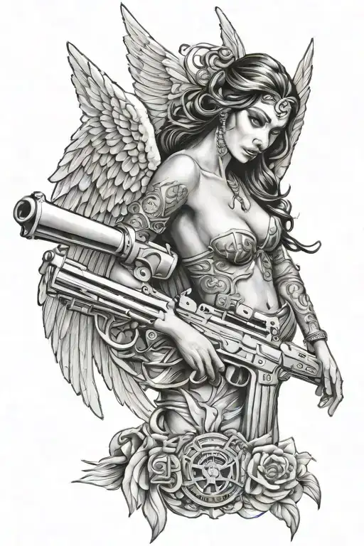 Chicano Angel Guns