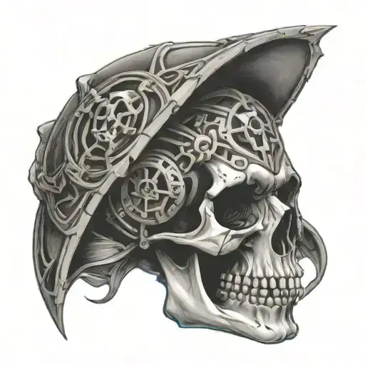 Cyber Skull Soft Shading