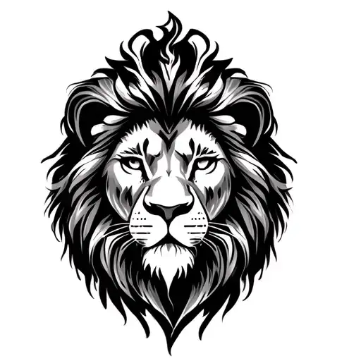 Lion With Persian Calligraphy