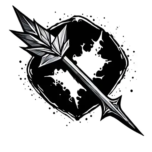 Arrow Pierced In Skin Graphic
