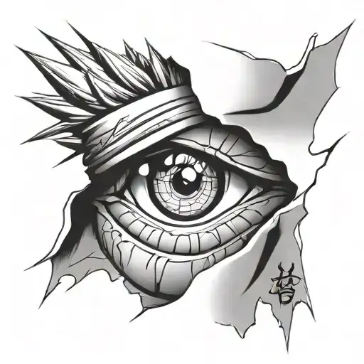 Kakashi's Eye From Naruto Without Frame Book