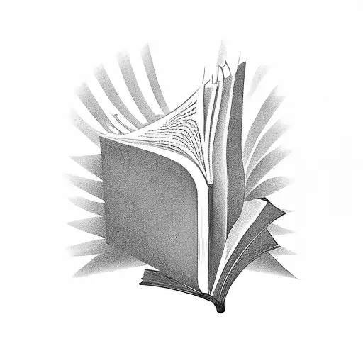 A Silhouette Of Hades Emerging From An Open Book