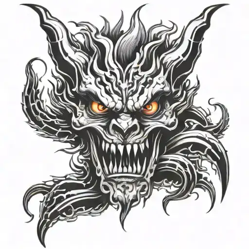 Demonic Looking Bud With Fire