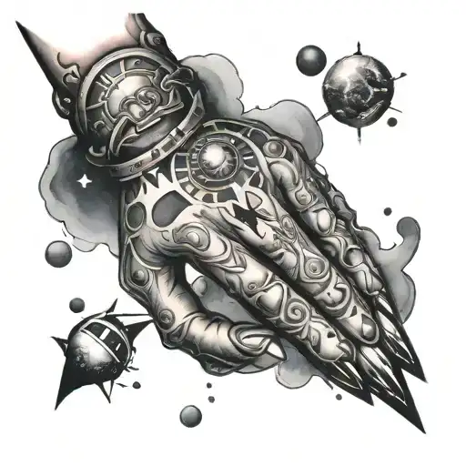 Full Hand Space Theme