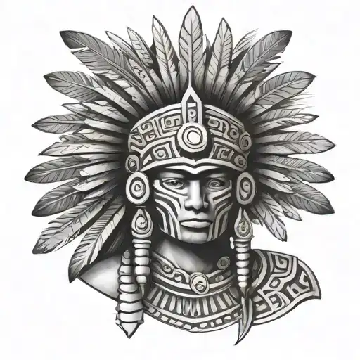 Aztec Warrior A Tattoo Design