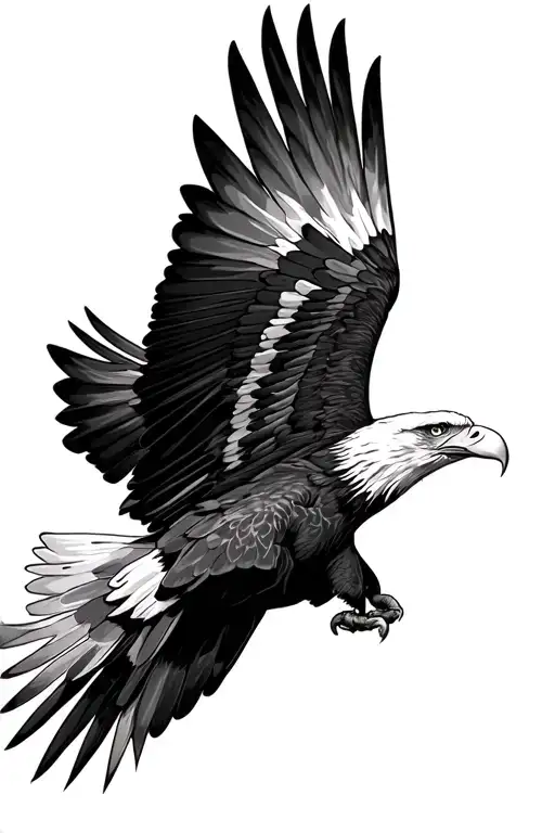 Bald Eagle Flying
