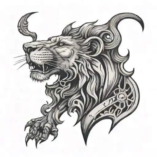 The Sign Of The Lion With A Singularity