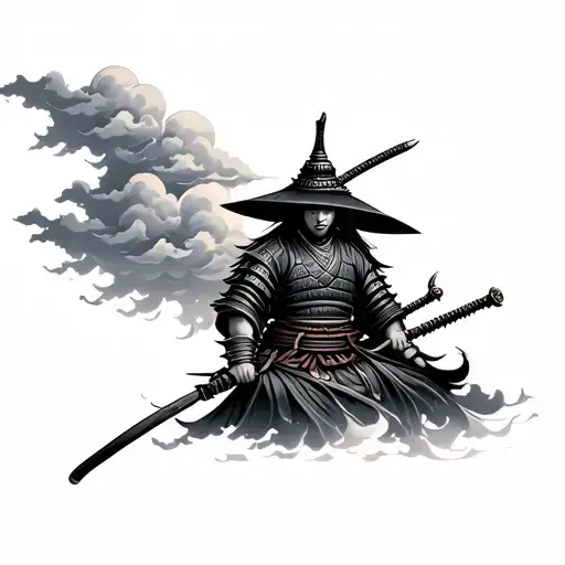 Samurai With Clouds