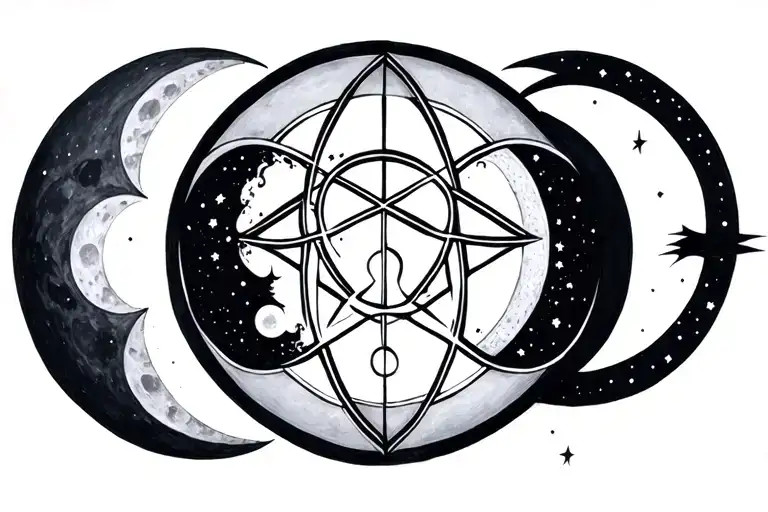 Pentagram Moon Phases