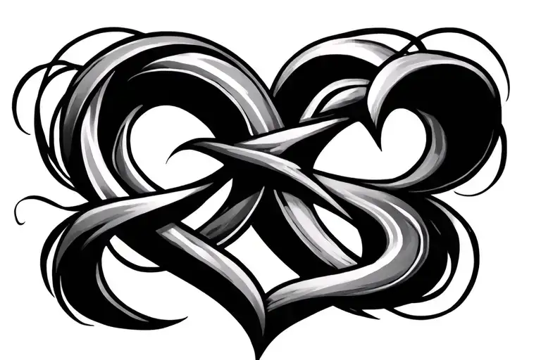 Unconditional Love Symbol Intertwined
