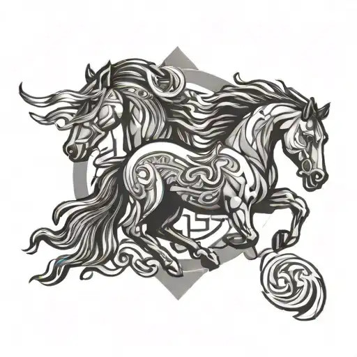 Mustang Logo Intertwined
