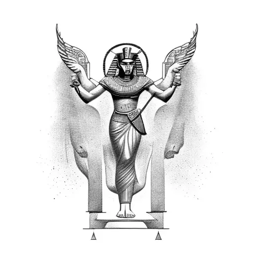 Combine Elements Of Greek And Egyptian Mythology In A Tattoo Design