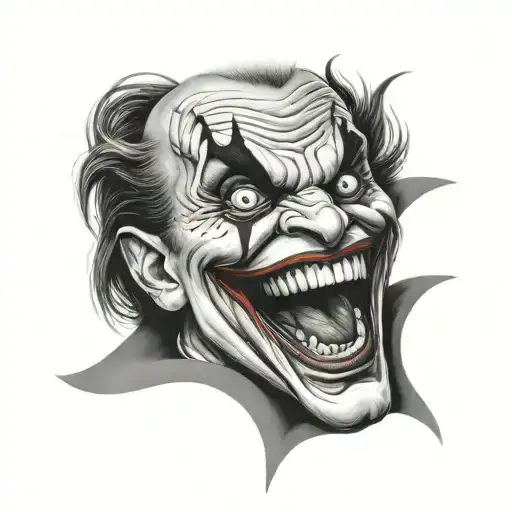 Screaming Joker Face