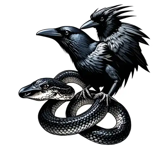 Crow And Snake