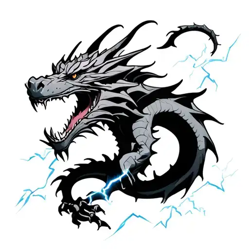 Dragon With Lightning