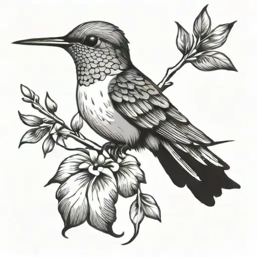 Hummingbird Silhouette