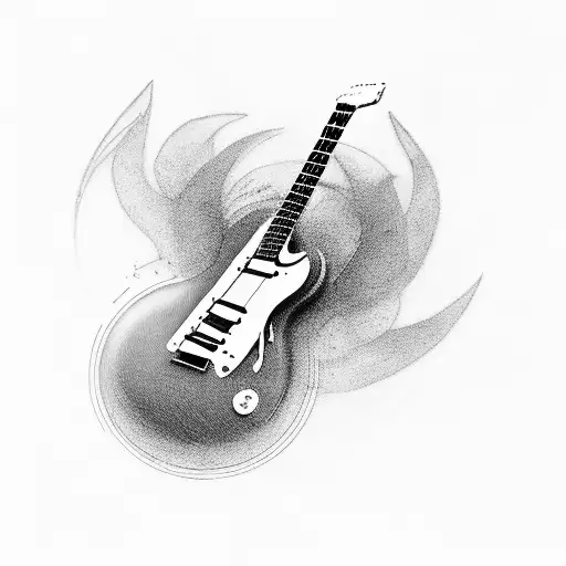 Guitar With Name Ivanna