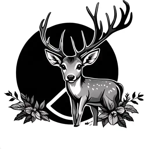 An Cute Deer In Peace Logo Something And Indicating Nature Love And Peace