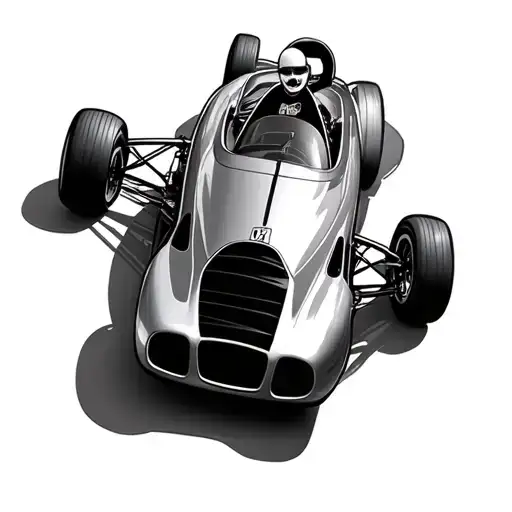 Speed Racer Car Aerial View