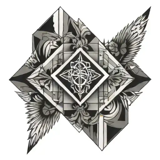 Modern Christian Tattoo Geometric