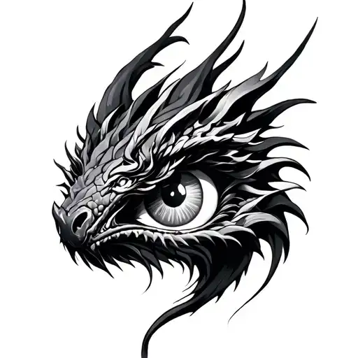 Dragon Eye Looking