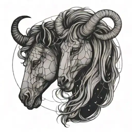 Gemini And Leo Constellations Intertwined