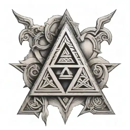 Triforce Valknut Symbol
