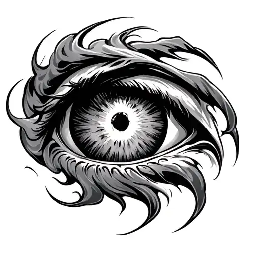 Hurricane With Eye Looking