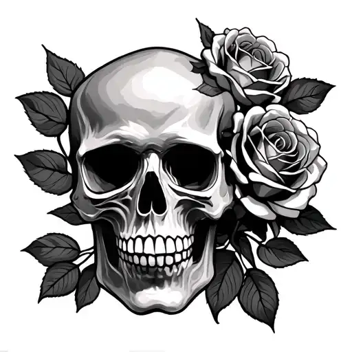 Skull And Roses